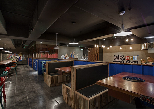 韓國料理餐廳裝修設計